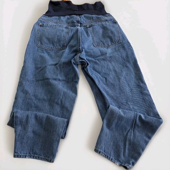 Old Navy Maternity Jean Women 10 / 10L Blue Taper High Rise Cropped Cotton Denim - Picture 16 of 16